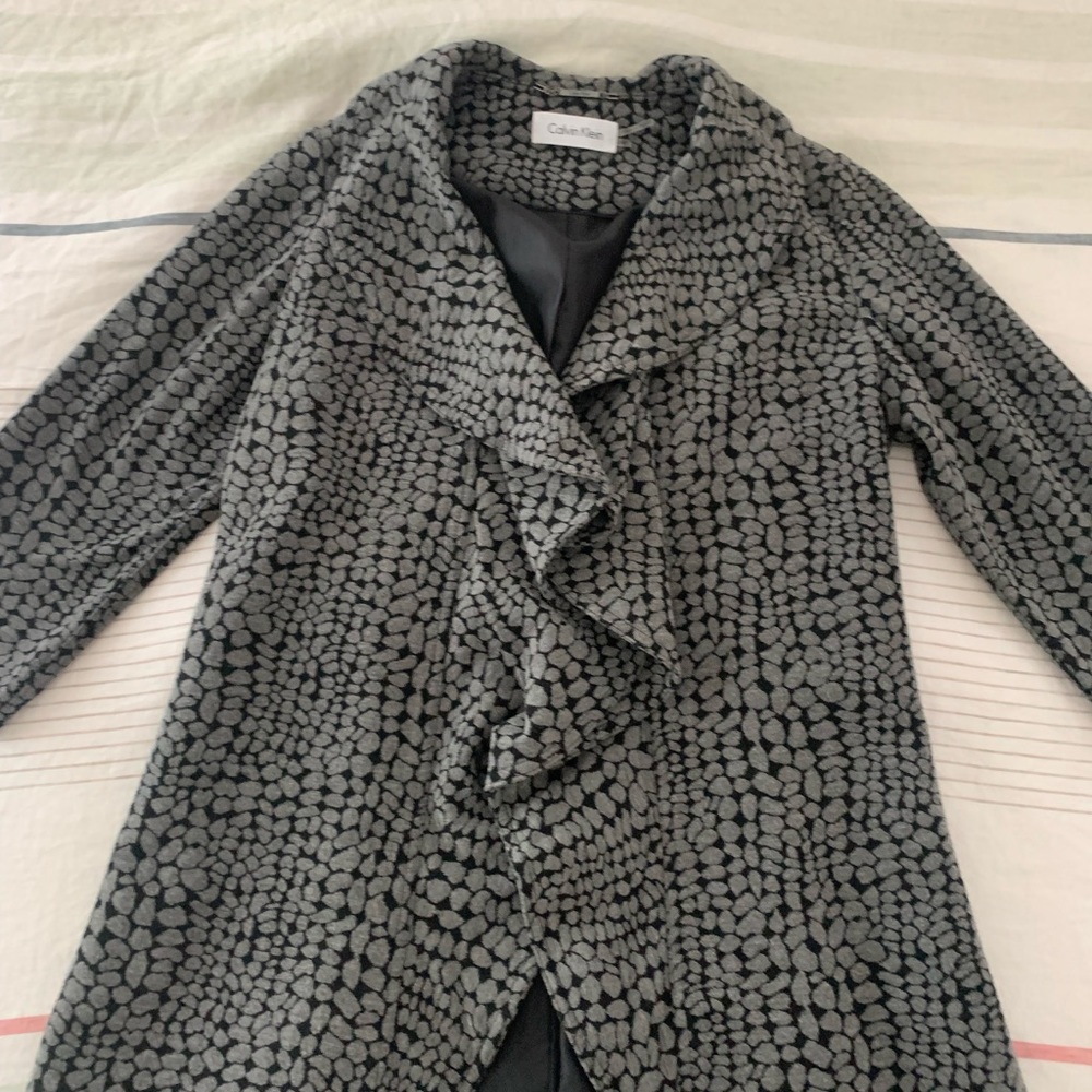 Calvin Klein Ruffle Blazer